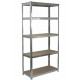 Стелаж металевий 150x70x30  5 полиць (сірий)