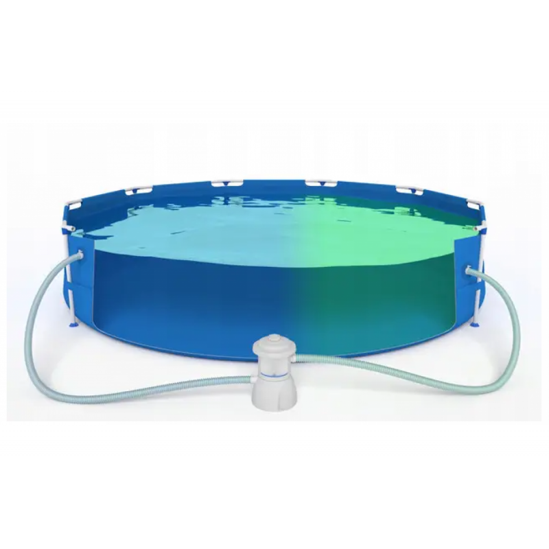 Каркасний садовий басейн Avenli (360 х 76 см) круглий, для дорослих та дітей, Синій (17799)