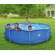 Круглий каркасний басейн Avenli (305 x 76 см) для дорослих і дітей, комплектація 19в1, Синій