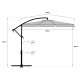 Садова розкладна парасоля Funfit Garden (діаметр - 3 метри) з боковою стійкою, Сіра