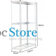 Металевий стелаж для 8 шин з додатковою полицею Garden Line (180 × 120 × 40 см) | навантаження на 1 полицю - 175 кг (Польща)