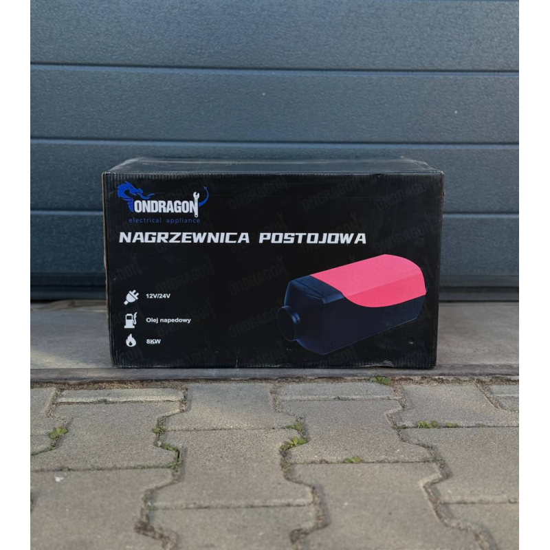 Автономний дизельний обігрівач (Webasto) Ondragon 8 кВт 12/24В, LCD-дисплей, таймер, пульт ДК
