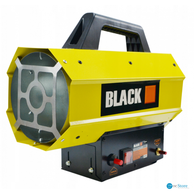 Газовий обігрівач / Газова теплова гармата (дуйка) 15 кВт BLACK (Пропан/Бутан) + шланг і редуктор (Польща)