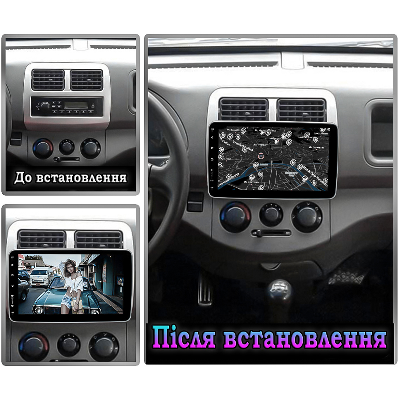 Автомобильная магнитола 3500А 10.1" 1din Android 2+32