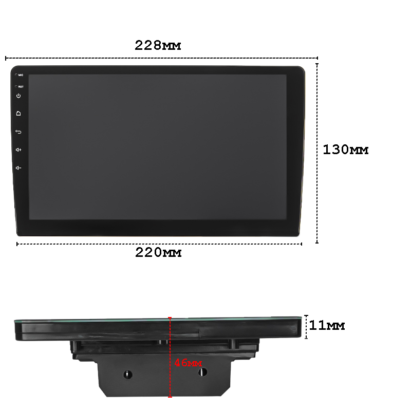 Автомагнитола 2 din W-09 6/128Gb 4G Wi-Fi GPS Top