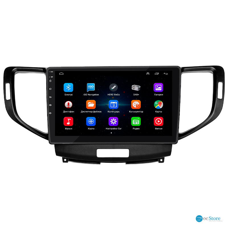 Штатная магнитола Lesko для Acura TSX II 2008-2014 экран 9" 1/16Gb Wi-Fi GPS Base