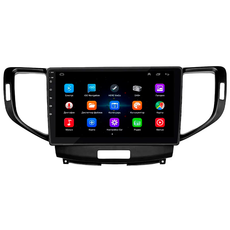 Штатная магнитола Lesko для Acura TSX II 2008-2014 экран 9" 2/32Gb Wi-Fi GPS Base