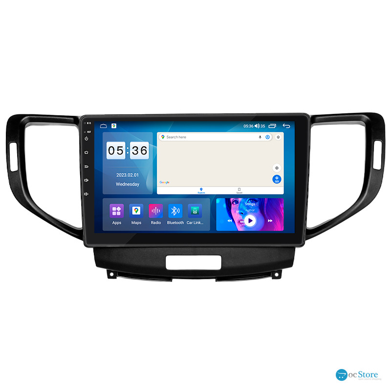 Штатная магнитола Lesko для Acura TSX II 2008-2014 экран 9" 2/32Gb CarPlay 4G Wi-Fi GPS Prime