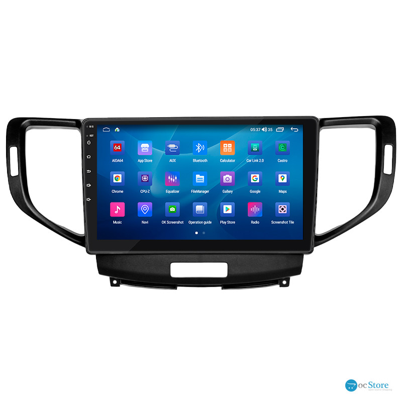 Штатная магнитола Lesko для Acura TSX II 2008-2014 экран 9" 2/32Gb CarPlay 4G Wi-Fi GPS Prime