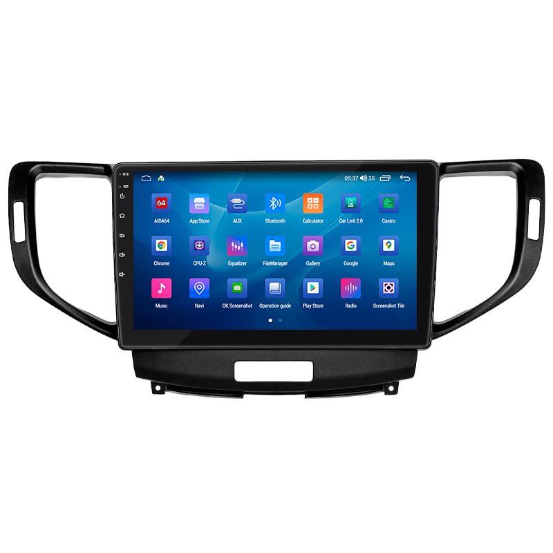 Штатная магнитола Lesko для Acura TSX II 2008-2014 экран 9" 2/32Gb CarPlay 4G Wi-Fi GPS Prime