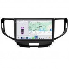 Штатная магнитола Lesko для Acura TSX II 2008-2014 экран 9" 4/64 QLED CarPlay 4G Wi-Fi GPS 360 Prime
