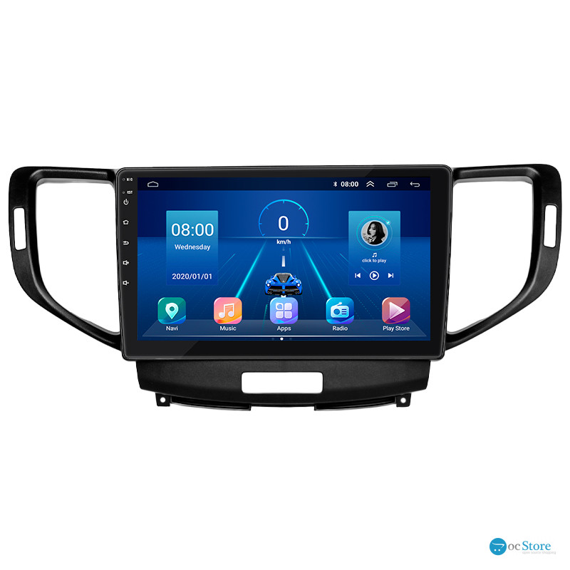 Штатная магнитола Lesko для Acura TSX II 2008-2014 экран 9" 2/32Gb 4G Wi-Fi GPS Top