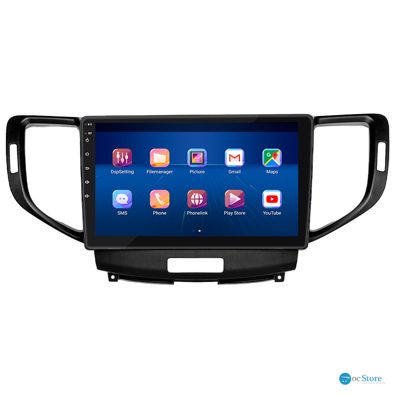 Штатная магнитола Lesko для Acura TSX II 2008-2014 экран 9" 2/32Gb 4G Wi-Fi GPS Top