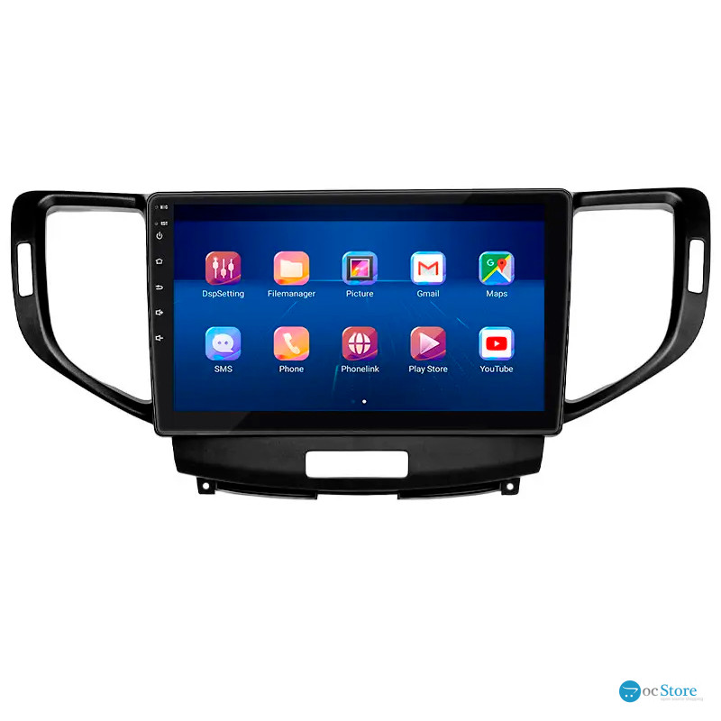 Штатная магнитола Lesko для Acura TSX II 2008-2014 экран 9" 6/128Gb 4G Wi-Fi GPS Top