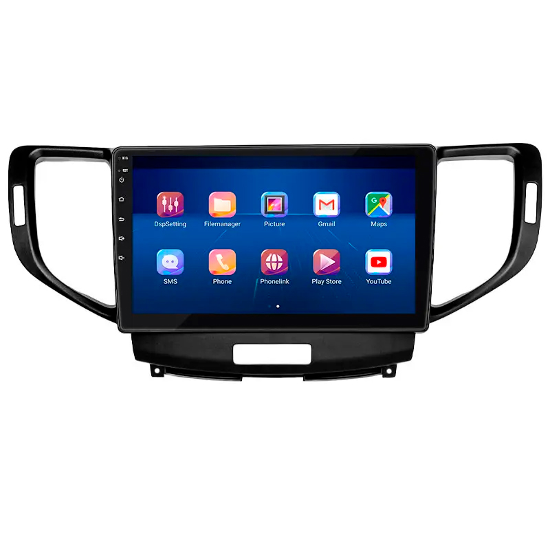 Штатная магнитола Lesko для Acura TSX II 2008-2014 экран 9" 6/128Gb 4G Wi-Fi GPS Top