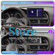 Штатная магнитола Lesko для Audi A4 allroad IV (B8) 2009-2011 экран 9" 6/128Gb 4G Wi-Fi GPS Top