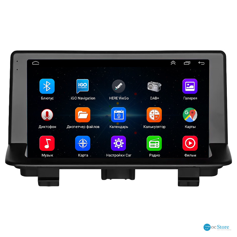 Штатная магнитола Lesko для Audi Q3 I (8U) 2011-2014 экран 9" 1/16Gb Wi-Fi GPS Base