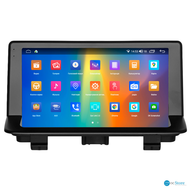 Штатная магнитола Lesko для Audi Q3 I (8U) Рестайлинг 2014-2018 экран 9" 4/64Gb CarPlay 4G Wi-Fi GPS Prime