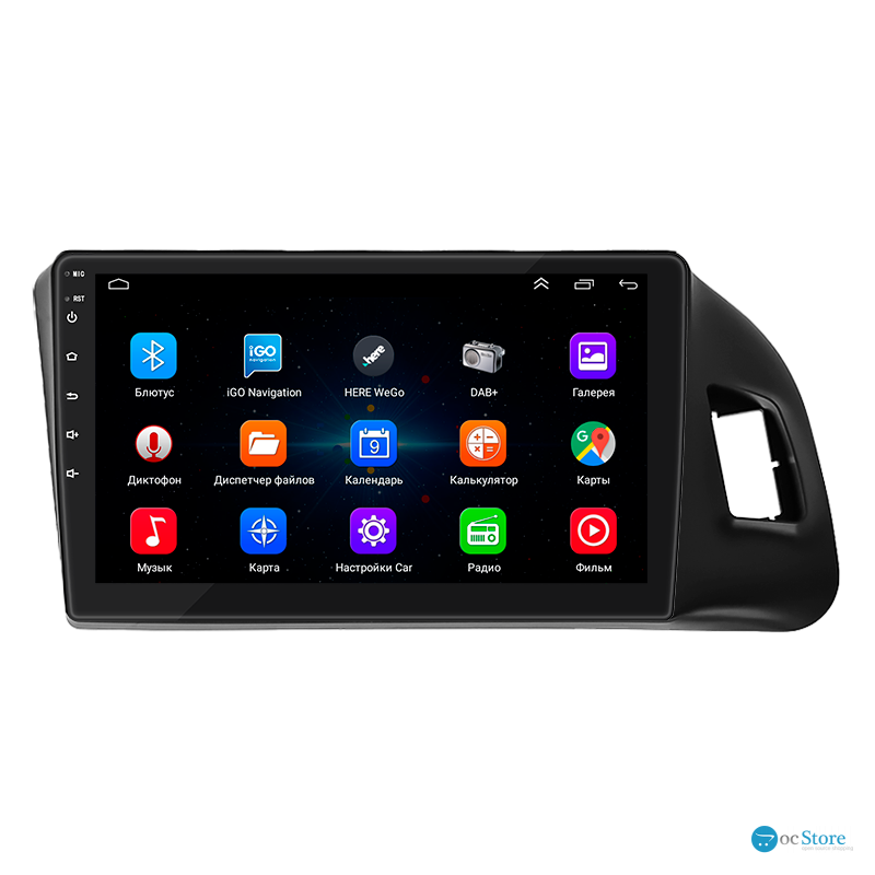 Штатная магнитола Lesko для Audi Q5 I (8R) 2008-2012 экран 9" 1/16Gb Wi-Fi GPS Base