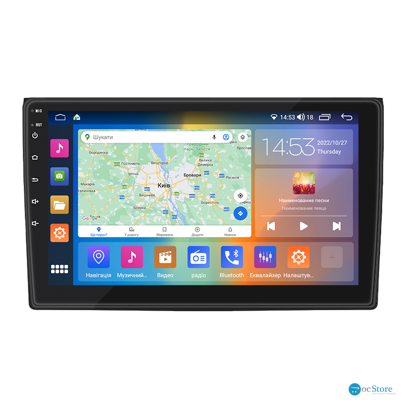 Штатная магнитола Lesko для Audi RS 4 II (B7) 2005-2009 экран 9" 4/64Gb CarPlay 4G Wi-Fi GPS Prime