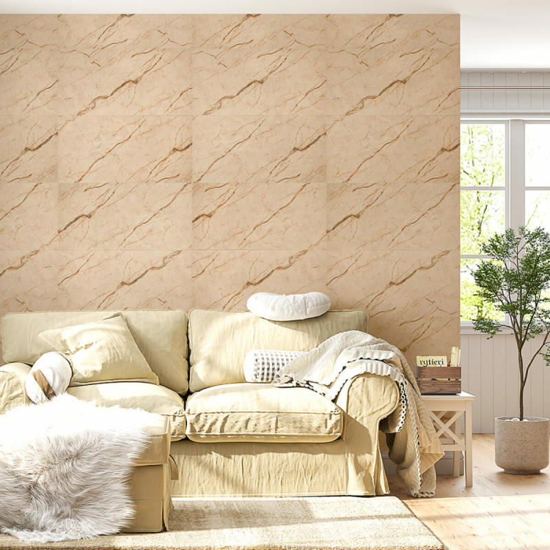 Самоклеюча вінілова плитка 600х300х1,5мм Благородний мармур, ціна за 1 шт. (СВП-101) Глянець SW-00000291