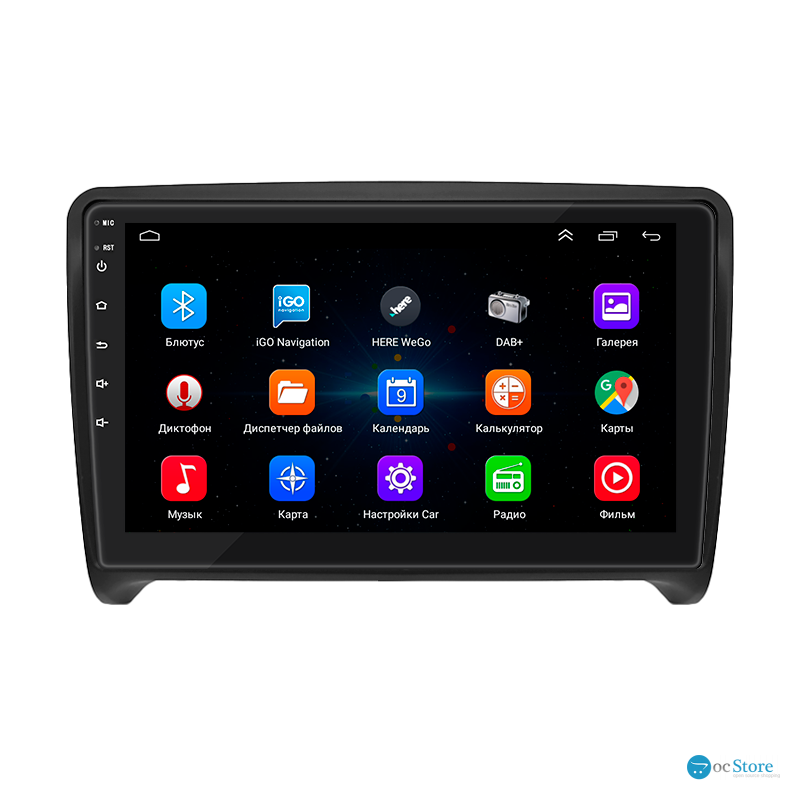 Штатная магнитола Lesko для Audi TT RS II (8J) 2009-2014 экран 9" 1/16Gb Wi-Fi GPS Base