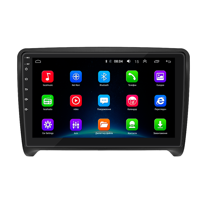 Штатная магнитола Lesko для Audi TT RS II (8J) 2009-2014 экран 9" 2/32Gb Wi-Fi GPS Base