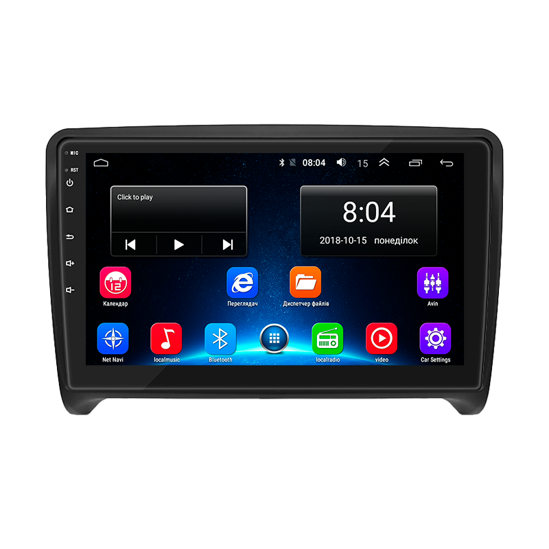 Штатная магнитола Lesko для Audi TTS II (8J) Рестайлинг 2010-2014 экран 9" 2/32Gb Wi-Fi GPS Base