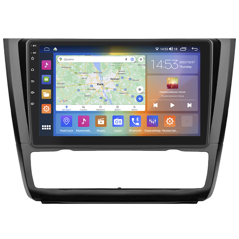 Штатная магнитола Lesko для BMW 1 серии I (E81/E82/E87/E88) Рестайлинг 2007-2011 экран 9" 2/32Gb CarPlay 4G Wi-Fi GPS Prime