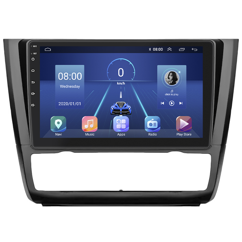 Штатная магнитола Lesko для BMW 1 серии I (E81/E82/E87/E88) Рестайлинг 2007-2011 экран 9" 4/64Gb 4G Wi-Fi GPS Top