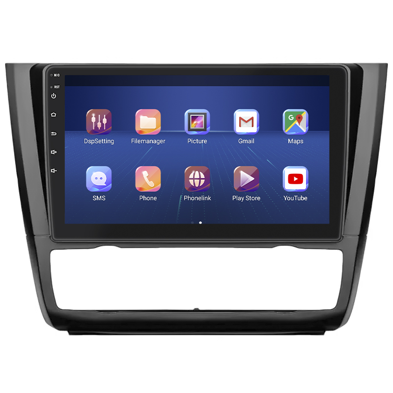 Штатная магнитола Lesko для BMW 1 серии I (E81/E82/E87/E88) Рестайлинг 2007-2011 экран 9" 6/128Gb 4G Wi-Fi GPS Top