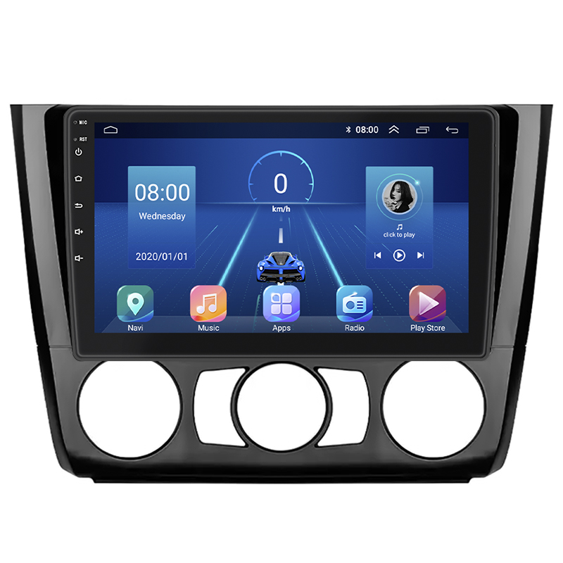 Штатная магнитола Lesko для BMW 1 серии I (E81/E82/E87/E88) Рестайлинг Manual AC 2007-2011 экран 9" 2/32Gb 4G Wi-Fi GPS Top