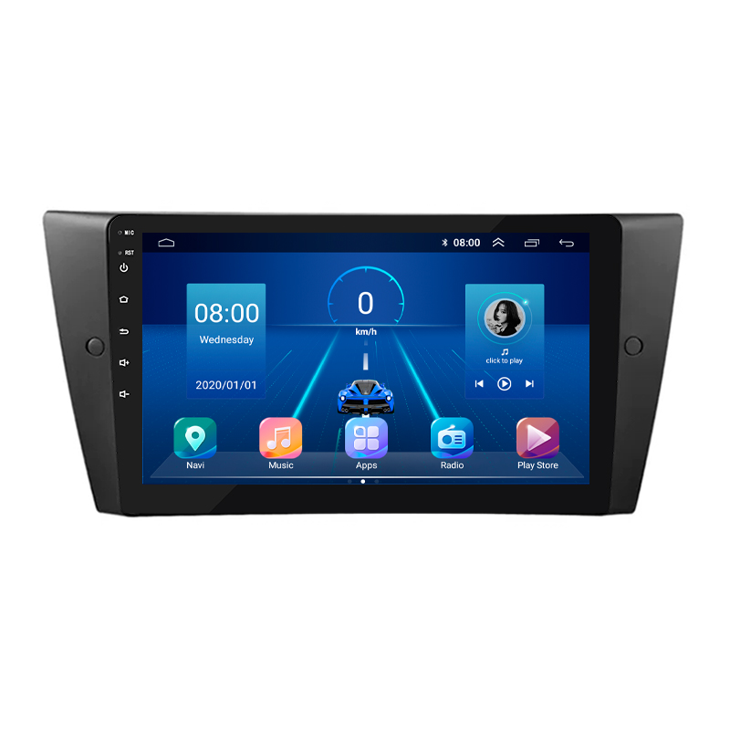 Штатная магнитола Lesko для BMW 3 серии V (E90/E91/E92/E93) Рестайлинг 2008-2013 экран 9" 6/128Gb 4G Wi-Fi GPS Top