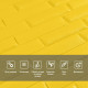 3D панель самоклеюча кладка 700х770х7мм Жовта (037) SW-00000302