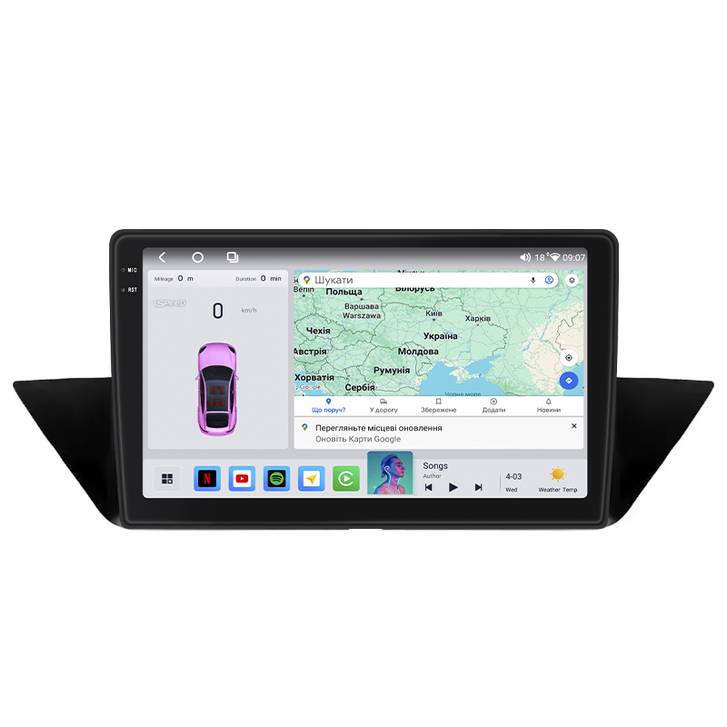 Штатная магнитола Lesko для BMW X1 I (E84) Рестайлинг 2012-2015 экран 10" 4/64 QLED CarPlay 4G Wi-Fi GPS 360 Prime