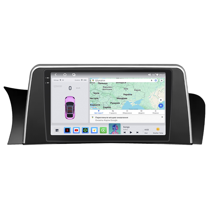 Штатная магнитола Lesko для BMW X4 I (F26) 2014-2018 экран 9" 4/64 QLED CarPlay 4G Wi-Fi GPS 360 Prime