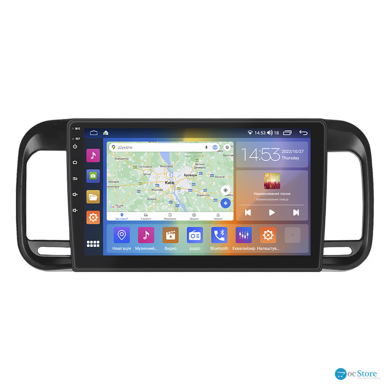 Штатная магнитола Lesko для Brilliance M2 (BS4) I 2006-2010 экран 9" 4/64Gb CarPlay 4G Wi-Fi GPS Prime