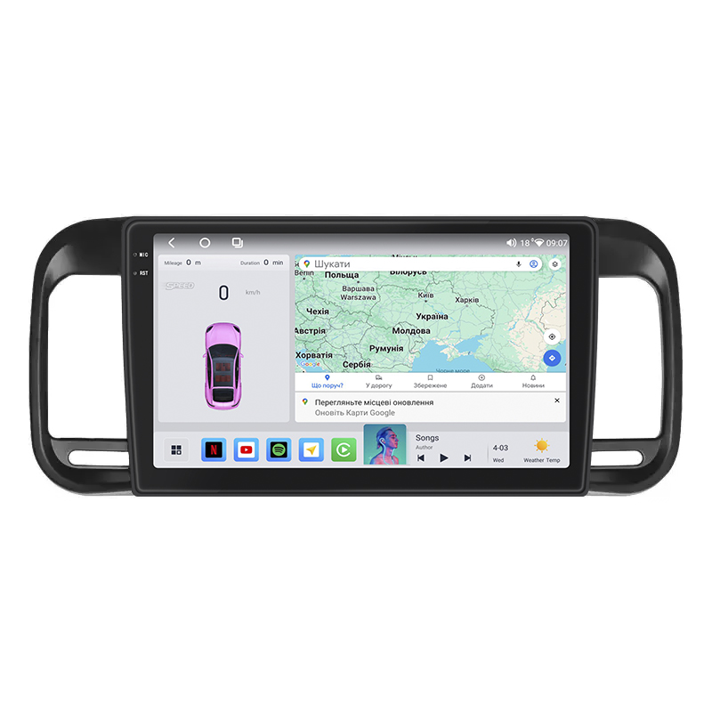 Штатная магнитола Lesko для Brilliance M2 (BS4) I 2006-2010 экран 9" 4/64 QLED CarPlay 4G Wi-Fi GPS 360 Prime