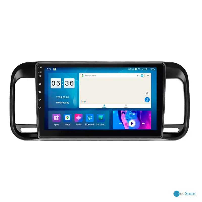 Штатная магнитола Lesko для Brilliance M2 (BS4) I Рестайлинг 2010-2012 экран 9" 4/64Gb CarPlay 4G Wi-Fi GPS Prime
