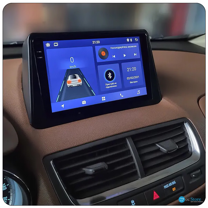 Штатная магнитола Lesko для Buick Encore I 2012-2016 экран 9" 4/64 QLED CarPlay 4G Wi-Fi GPS 360 Prime