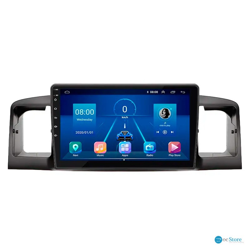 Штатная магнитола Lesko для BYD F3 II 2012-2018 экран 9" 6/128Gb 4G Wi-Fi GPS Top