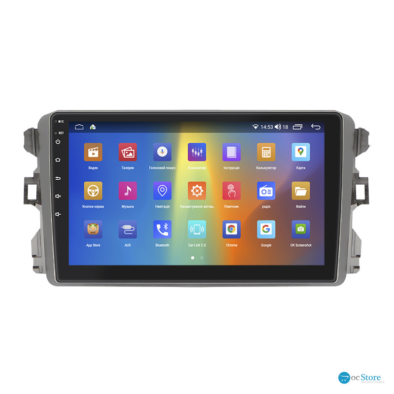 Штатная магнитола Lesko для BYD G3  2009-2014 экран 9" 4/64Gb CarPlay 4G Wi-Fi GPS Prime