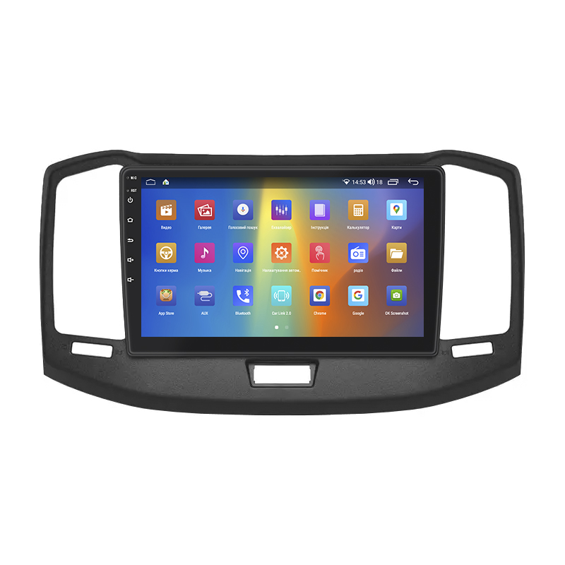 Штатная магнитола Lesko для Chery Bonus (A13)  2011-2014 экран 10" 4/64Gb CarPlay 4G Wi-Fi GPS Prime