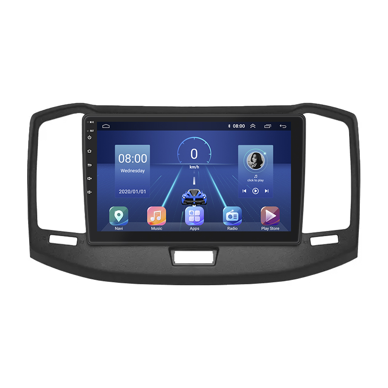 Штатная магнитола Lesko для Chery Bonus (A13)  2011-2014 экран 10" 4/32Gb 4G Wi-Fi GPS Top