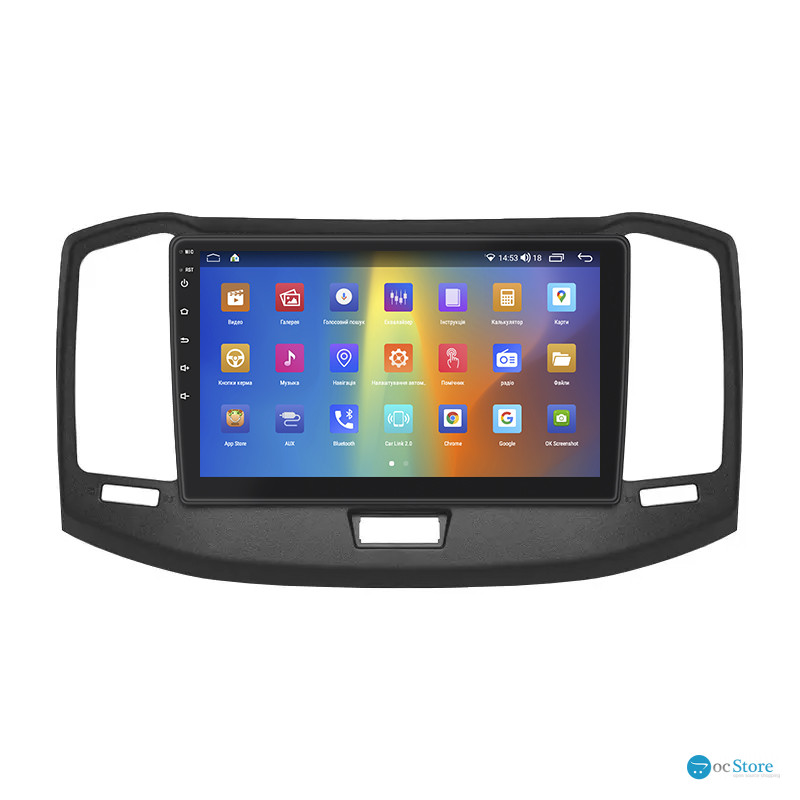 Штатная магнитола Lesko для Chery Bonus 3 (E3/A19)  2014-2017 экран 10" 2/32Gb CarPlay 4G Wi-Fi GPS Prime