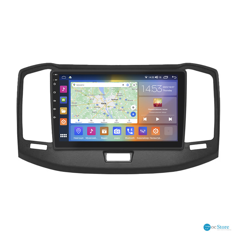 Штатная магнитола Lesko для Chery Bonus 3 (E3/A19)  2014-2017 экран 10" 4/64Gb CarPlay 4G Wi-Fi GPS Prime