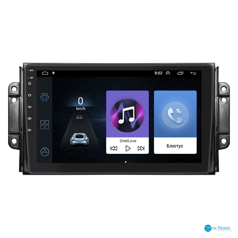 Штатная магнитола Lesko для Chery Tiggo 2 I 2016-2020 экран 9" 1/16Gb Wi-Fi GPS Base