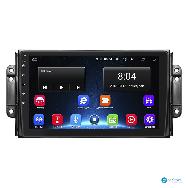 Штатная магнитола Lesko для Chery Tiggo 2 I 2016-2020 экран 9" 2/32Gb Wi-Fi GPS Base
