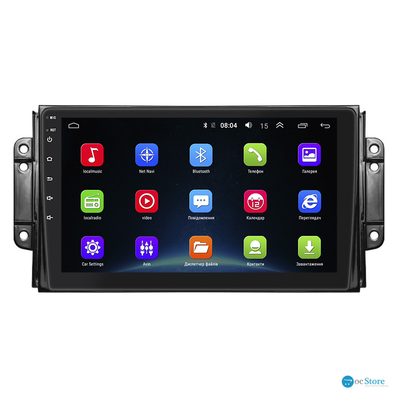 Штатная магнитола Lesko для Chery Tiggo 2 I 2016-2020 экран 9" 2/32Gb Wi-Fi GPS Base