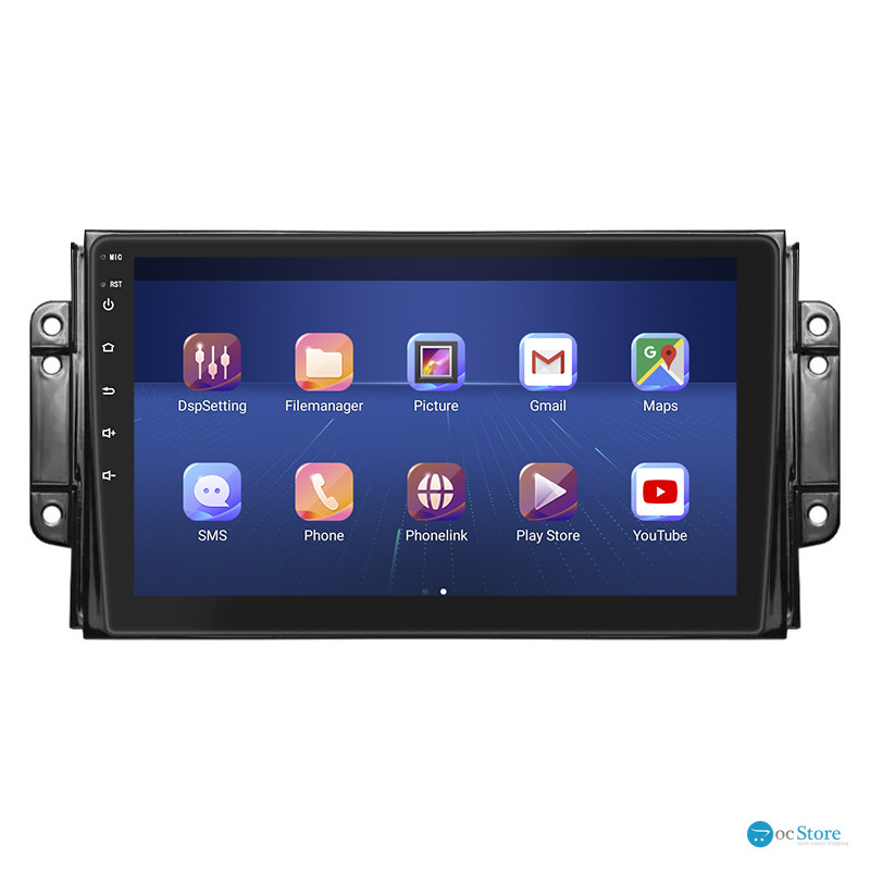 Штатная магнитола Lesko для Chery Tiggo 2 I 2016-2020 экран 9" 4/64Gb 4G Wi-Fi GPS Top